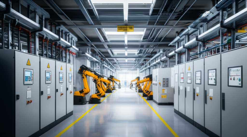 Parramatta Manufacturing Plant - Heavy-duty electrical systems installation for automotive manufacturing facility with specialized machinery.